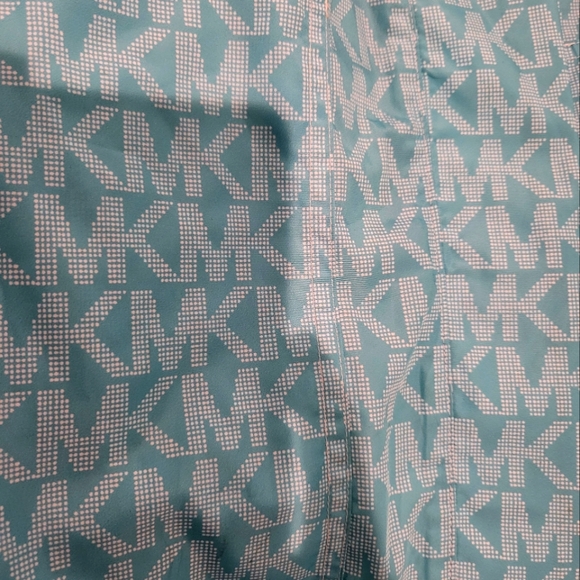 Michael Michael Kors Blue Ombré Logo Ciré Anorak - Picture 3 of 3